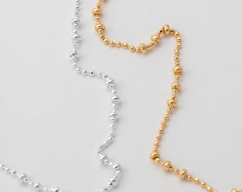 【TATIANA】(Silver925) Glim Pebble Long Necklace OneSilverSculptor-130.jpg?v=