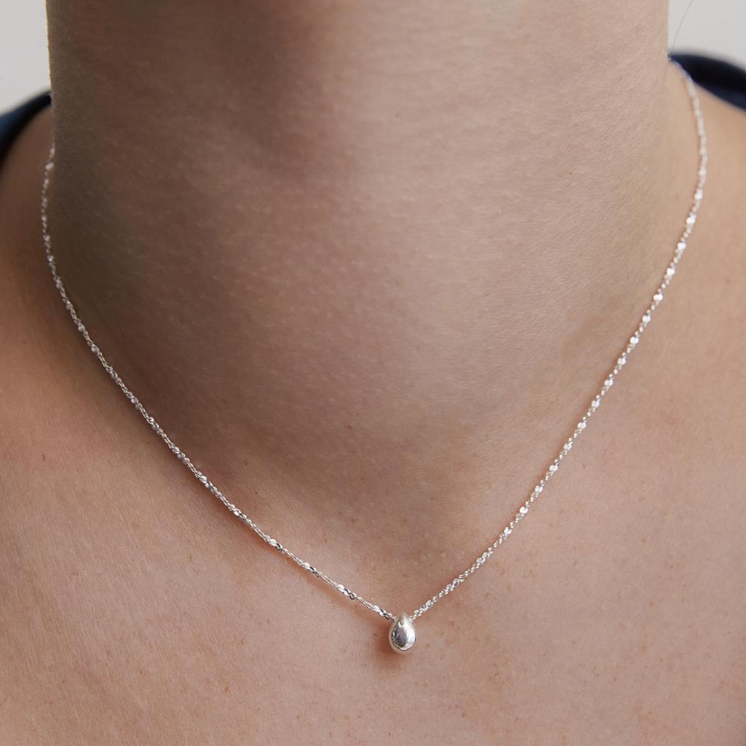 【TATIANA】Water Drop Pendant Necklace NZ2416〜ネックレス Dainty Teardrop Nekclace,waterdrop Pendant Necklace