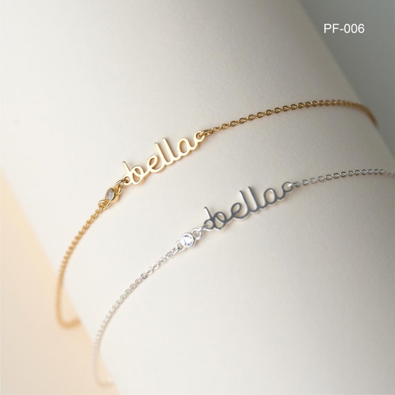 Dainty Custom Name Bracelet,handmade Name Bracelet,minimalist Name