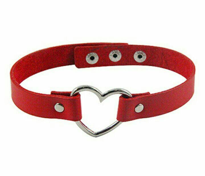 Heart Collar Choker Punk Goth 