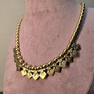 Handgemachte Messing Charm Halskette, Boho Ethnic Statement Schmuck, Länge verstellbar Bild 6