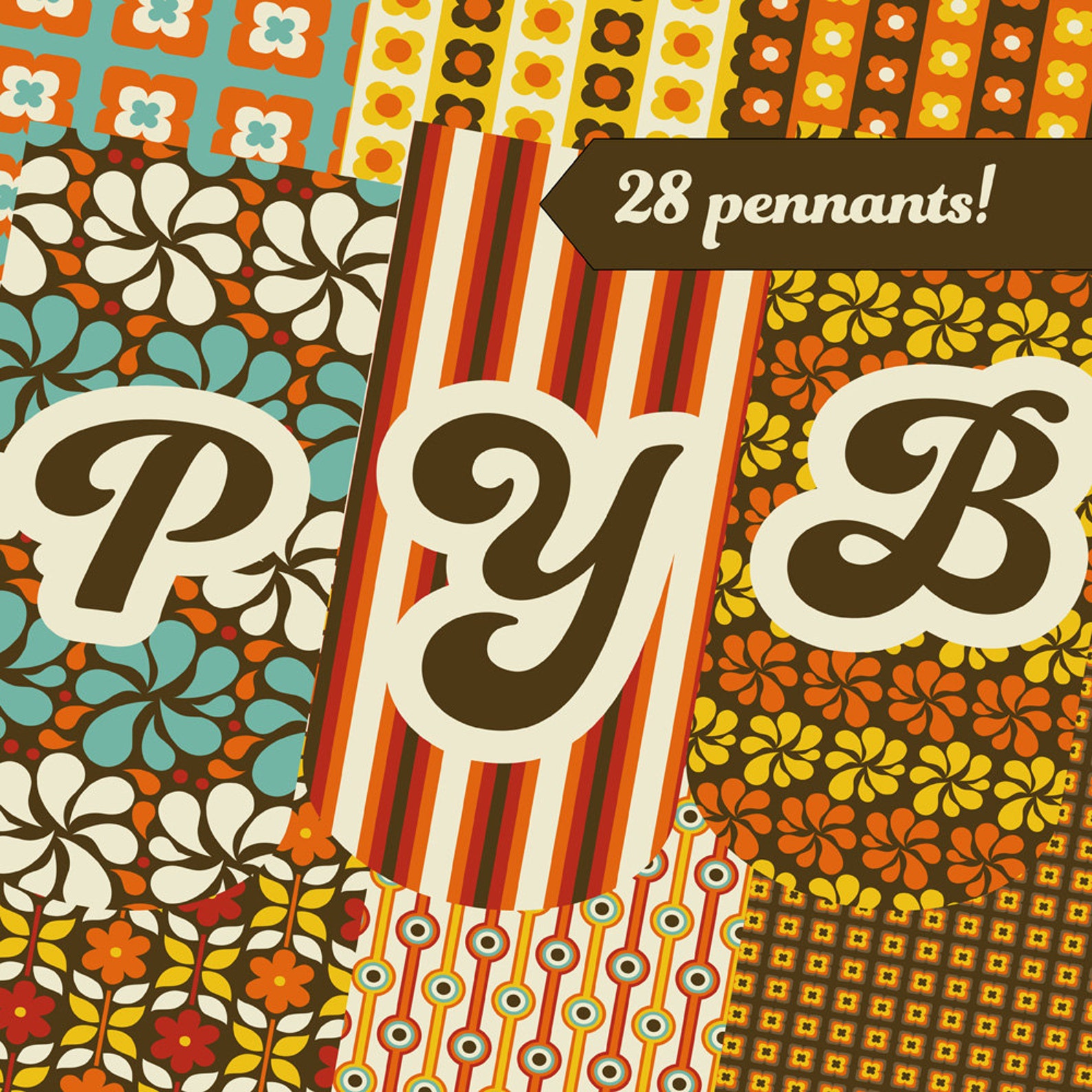 70s Printable Birthday Banner Seventies Birthday Party Decor - Etsy