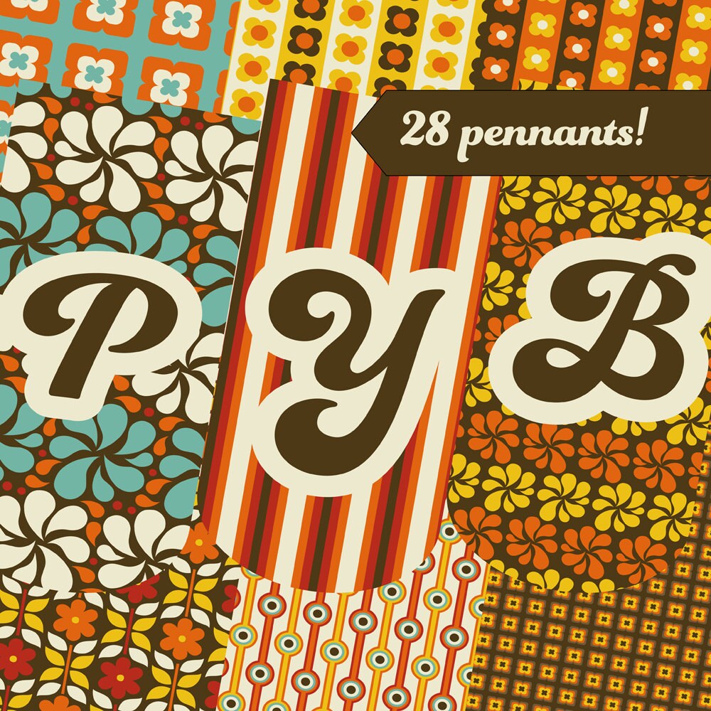 70s Printable Birthday Banner Seventies Birthday Party Decor - Etsy