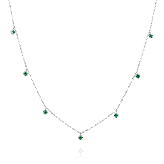 Emerald by the yard cheap necklace