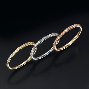eternity band, wedding band, diamond ring, eternity ring, rose gold ring, anniversary ring, engagement ring, , bridal jewelry image 4