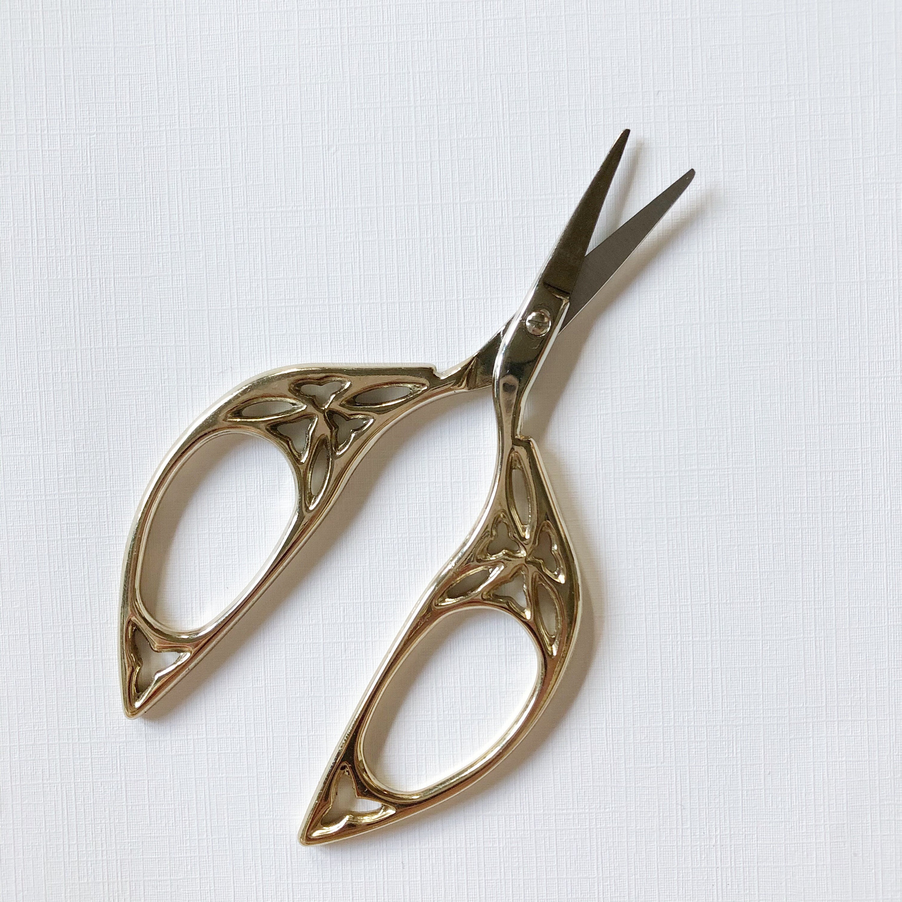 Embroidery Scissors Vintage Gold Art Deco Antique Stationary - Etsy