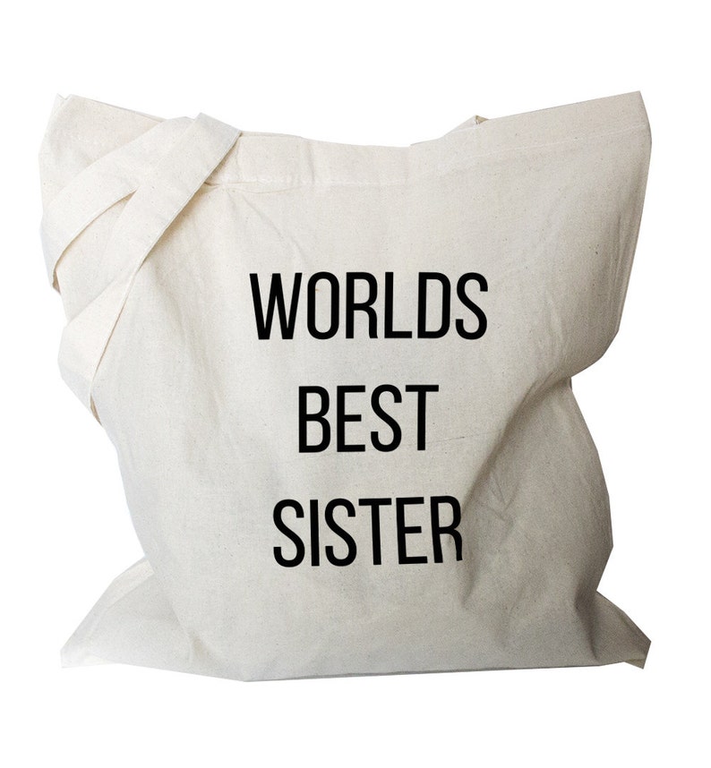 b17 Sister tote Bag tote shoulder bag folding shopping bag with funny quote cotton tote bag foldable canvas tote