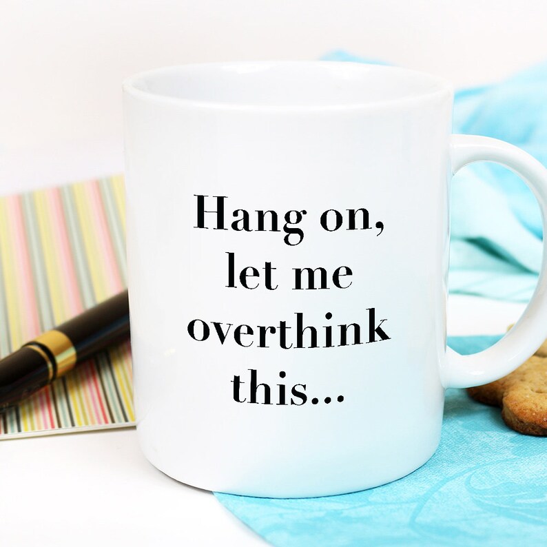 Grappige mokken voor haar overdenken citaat thee mok Etsy