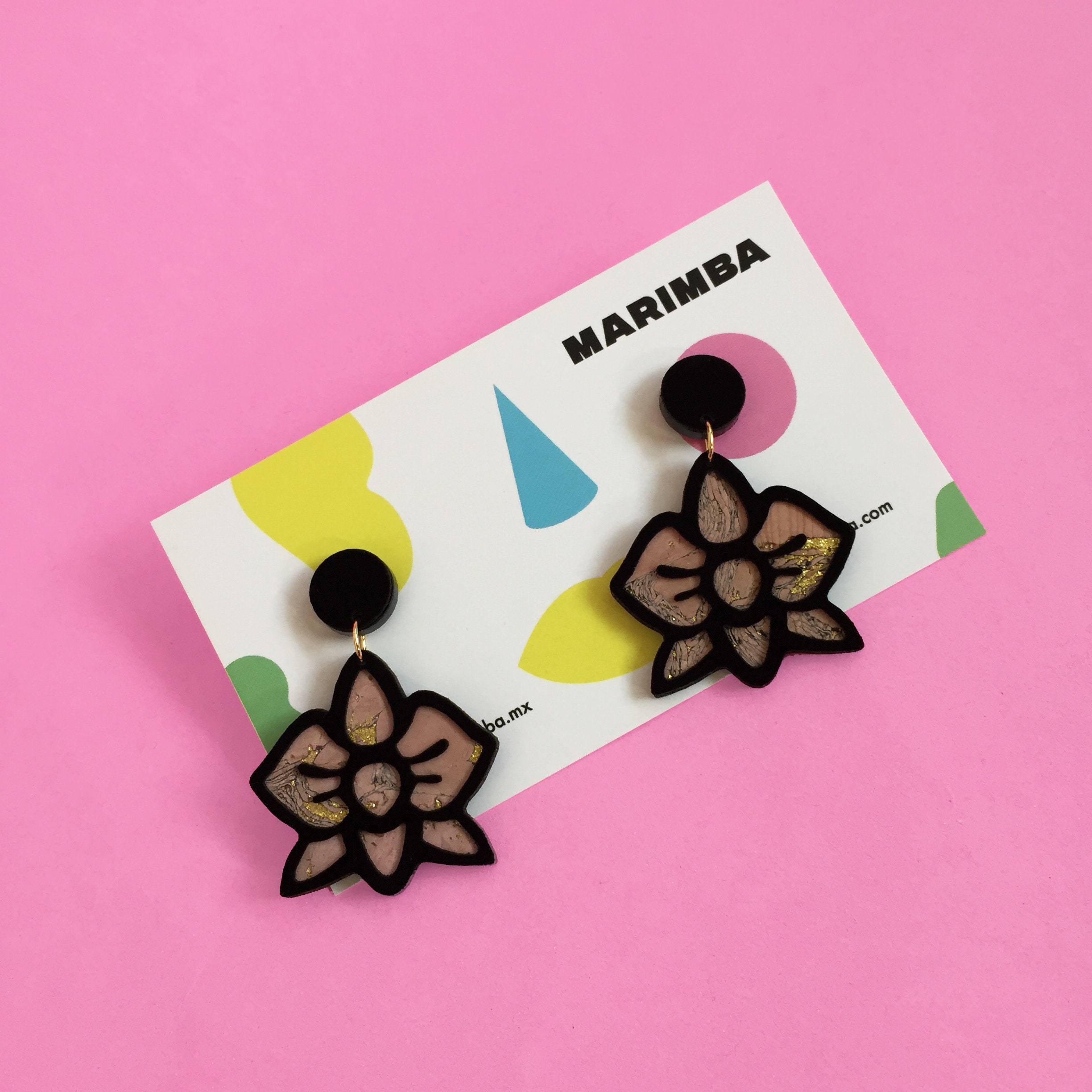 Orchid Lasercut Statement Earrings Contemporary Jewelry Etsy