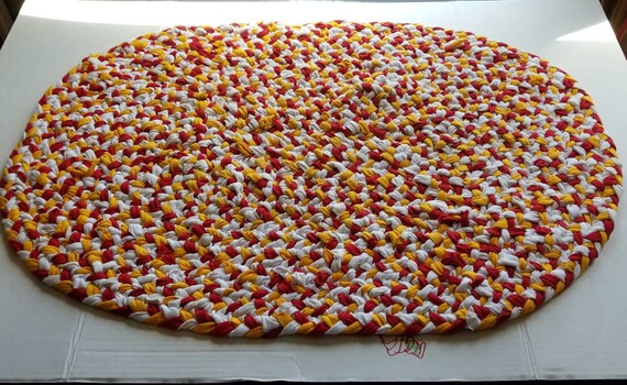 Rag Rug Braided Rug T Shirt Rug Handmade T Shirt Rug Etsy