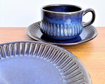 Vintage Scandinavian Art Pottery a KASKAD Bowl by artist Berit Ternell for Upsala Ekeby Gefle Sweden 1960s