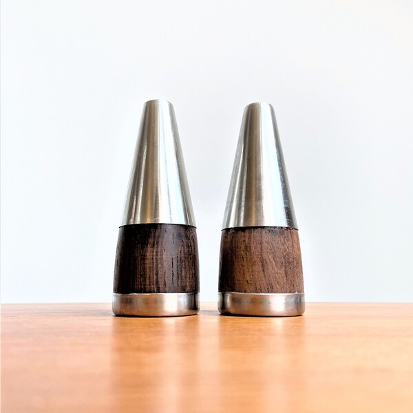Teak Salt and Pepper Etsy