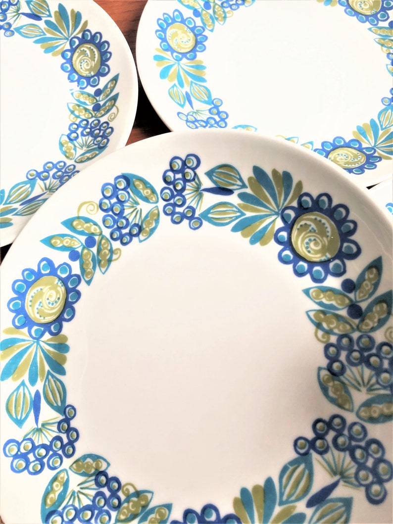 Figgjo Flint Norway Dinner plate set Tor Viking Made in Norway 1970s Turi Gramstad Oliver Design Dessert appetizer plates