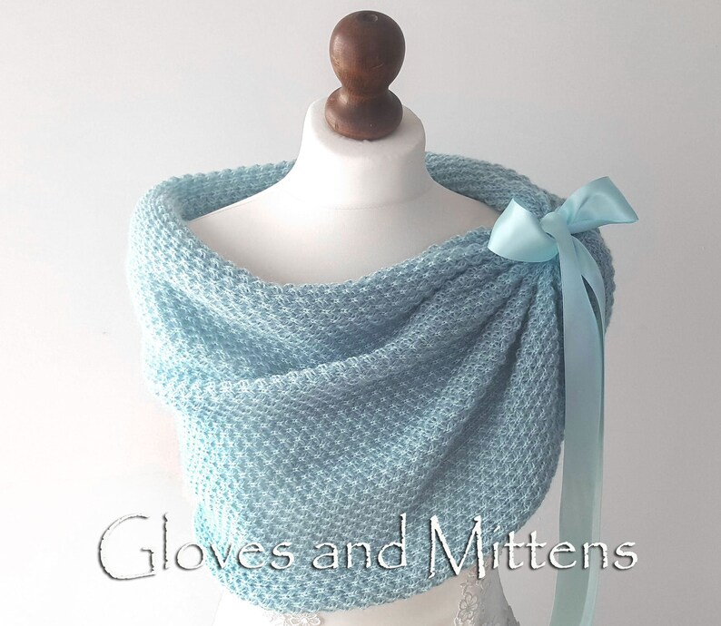 dusty blue shawl