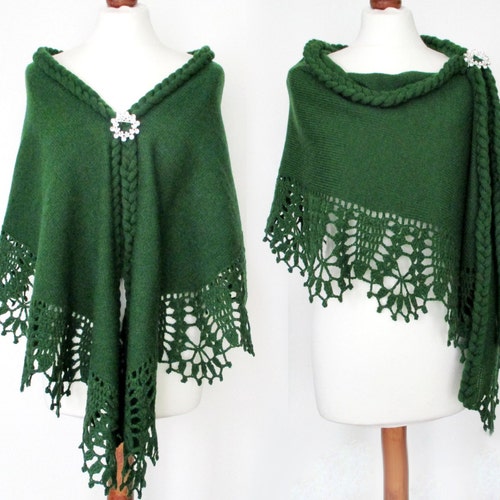 Bridal Shawl Bridal Cover up Wedding Bolero Forest Green Shrug Etsy