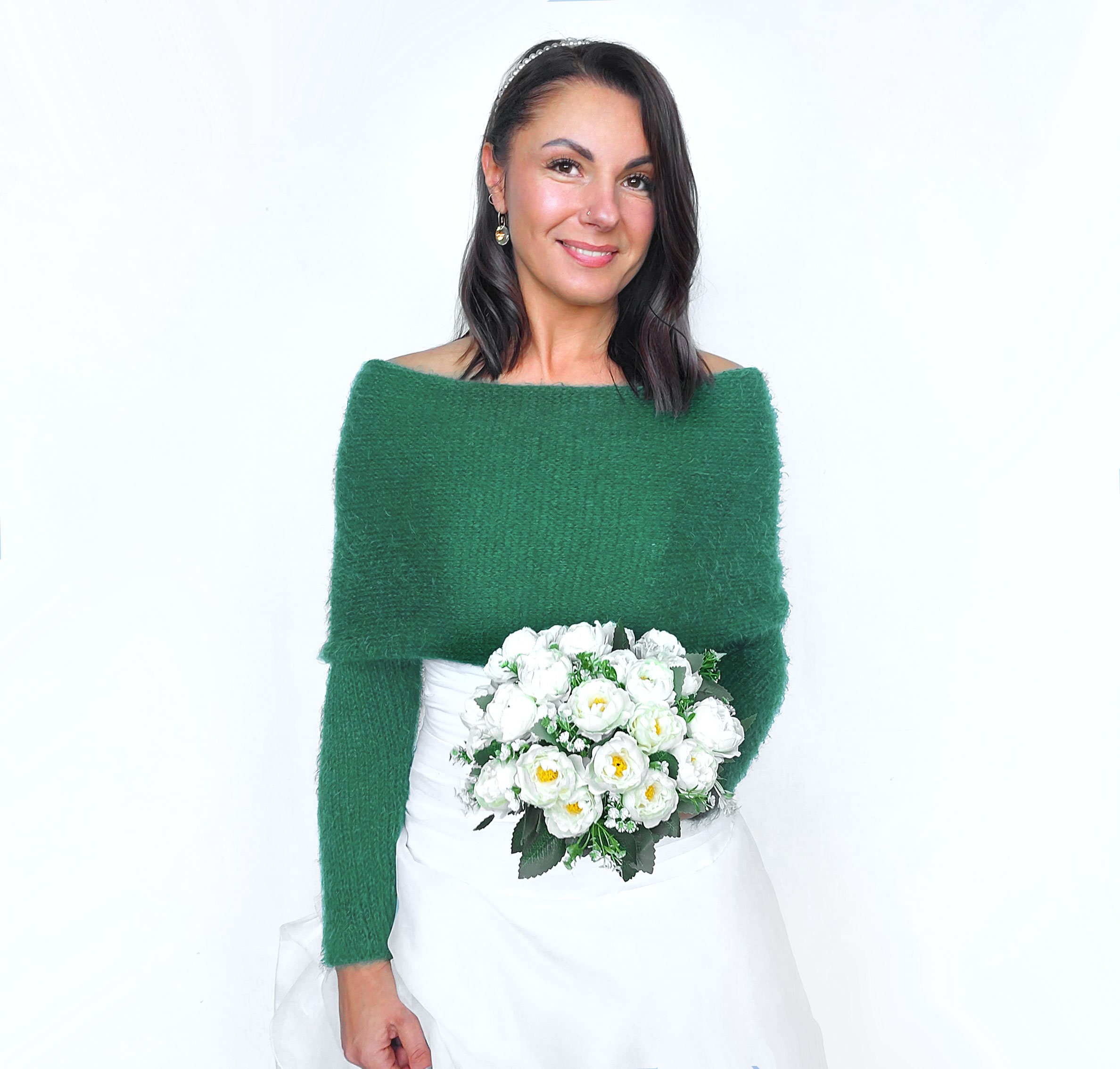 Jade green bolero jacket clearance
