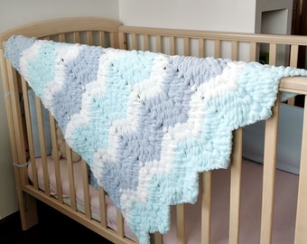 Newborn blanket, baby shower gift, boy, girl, soft and fluffy blanket, knitted blanket, puffy blanket, for stroller, for kids, bedding