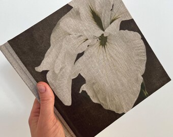 Printed Cover Linen Notebook, 20cm x 20cm (8in x8in) Size, 1.5cm (0.6in) Thick, Handmade