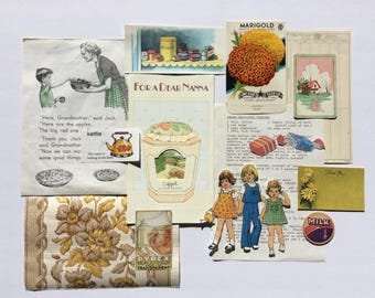 Weekend at Grandma's vintage ephemera pack | junk journal | scrapbook | card making | snail mail