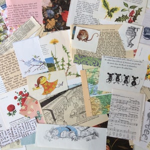 50x random paper scrap/off cuts pack | junk journal | snail mail | card making | scrapbooking