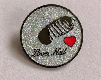 Moon landing anniversary - astronaut hard enamel pin - Eco friendly novelty- Nasa gift for him-space pin back button
