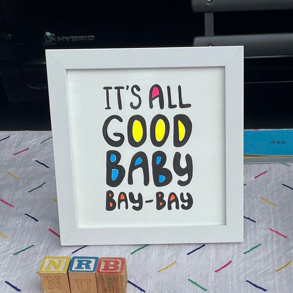 Biggie "It's All Good" Mixed Media Letterpress Print