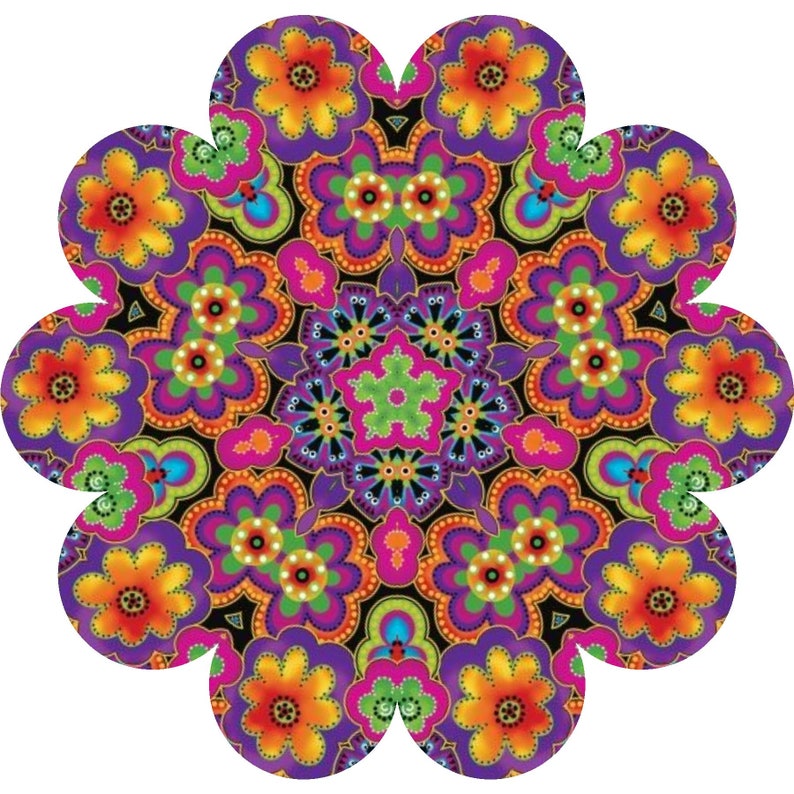 Multi-Colored Floral image 1