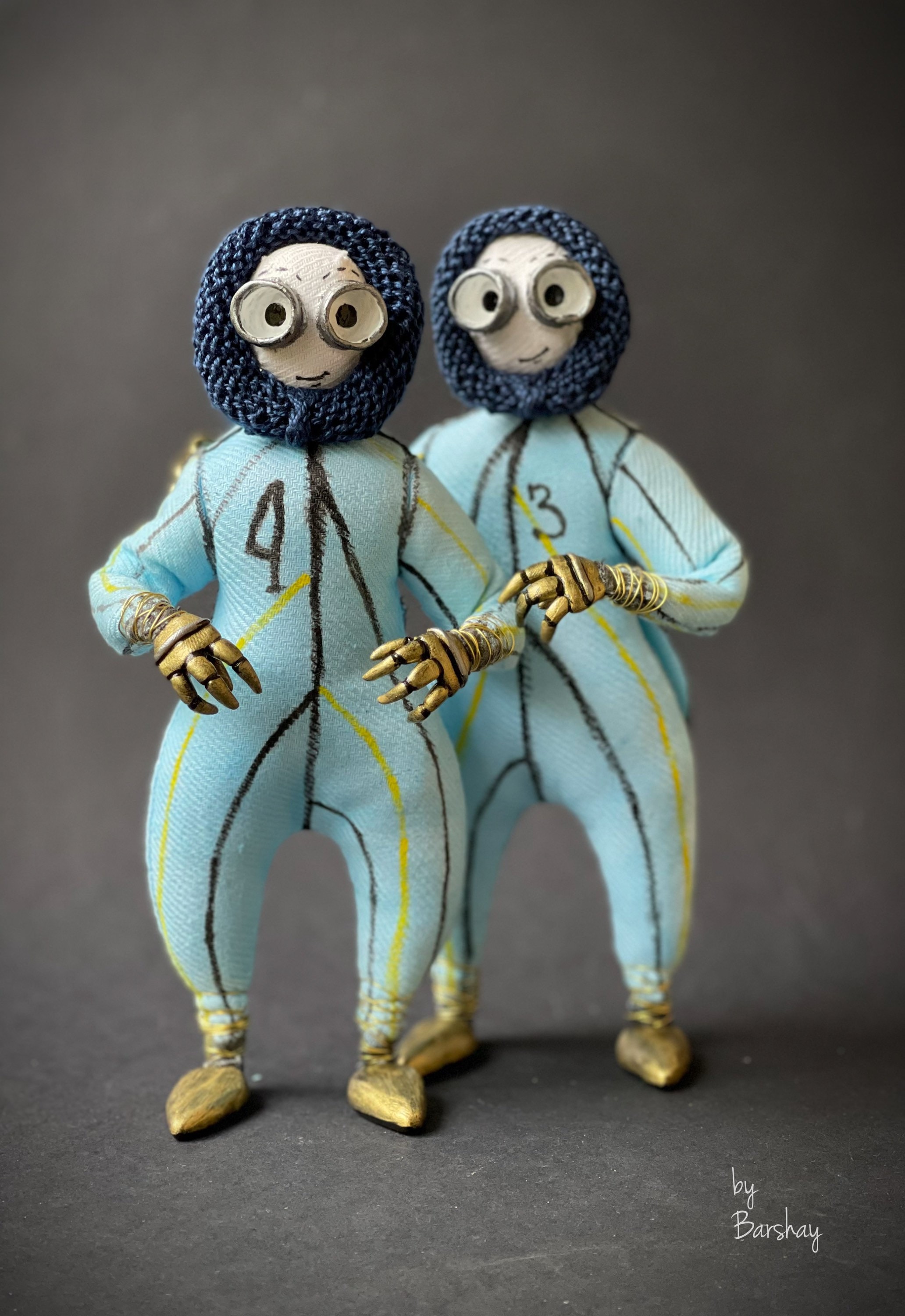 Three or Four Twins from 9 movie. Cute creature. Stitchpunk Etsy