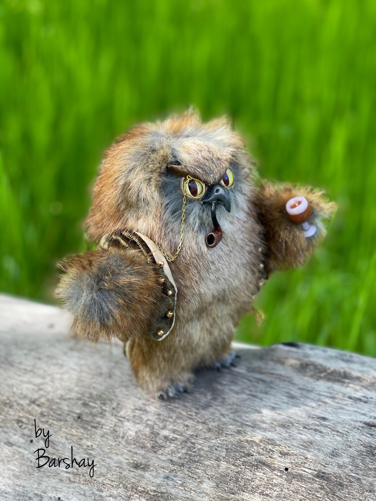 Gentleman Owl Doll. Plush Owl Doll Toy. Cut E Art Creature. Etsy