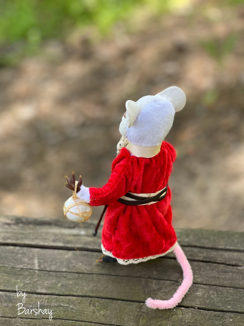 White Mouse Doll. White Dormouse Toy. Sleeping Mouse. Alice Etsy