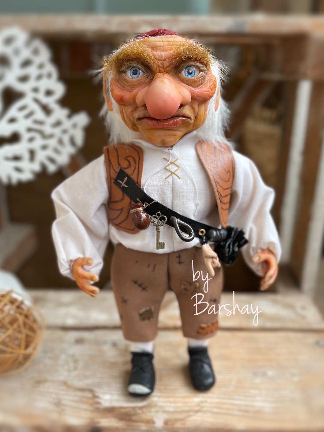 Hoggle Doll Labyrinth. Goblin Hoggle. Dwarf Doll Toy. Hoggle Plush