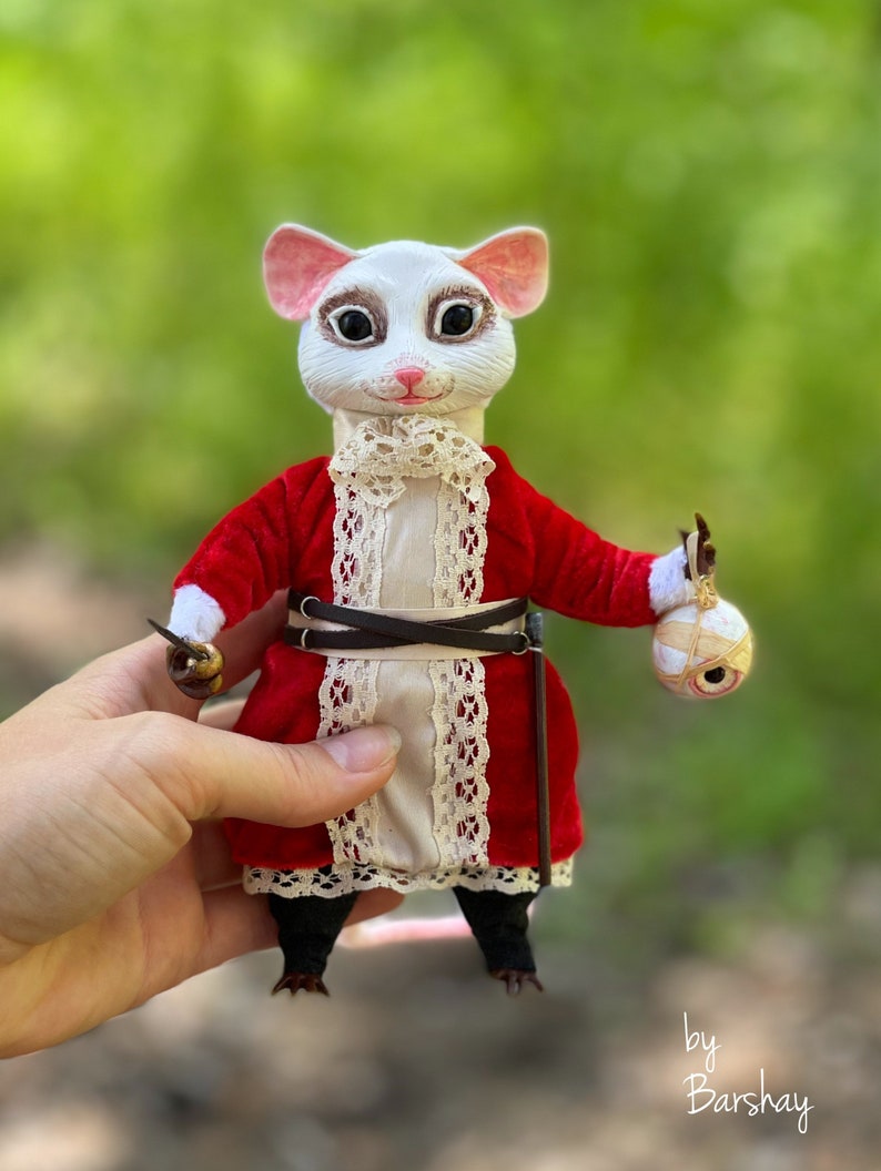 White Mouse Doll. White Dormouse Toy. Sleeping Mouse. Alice Etsy