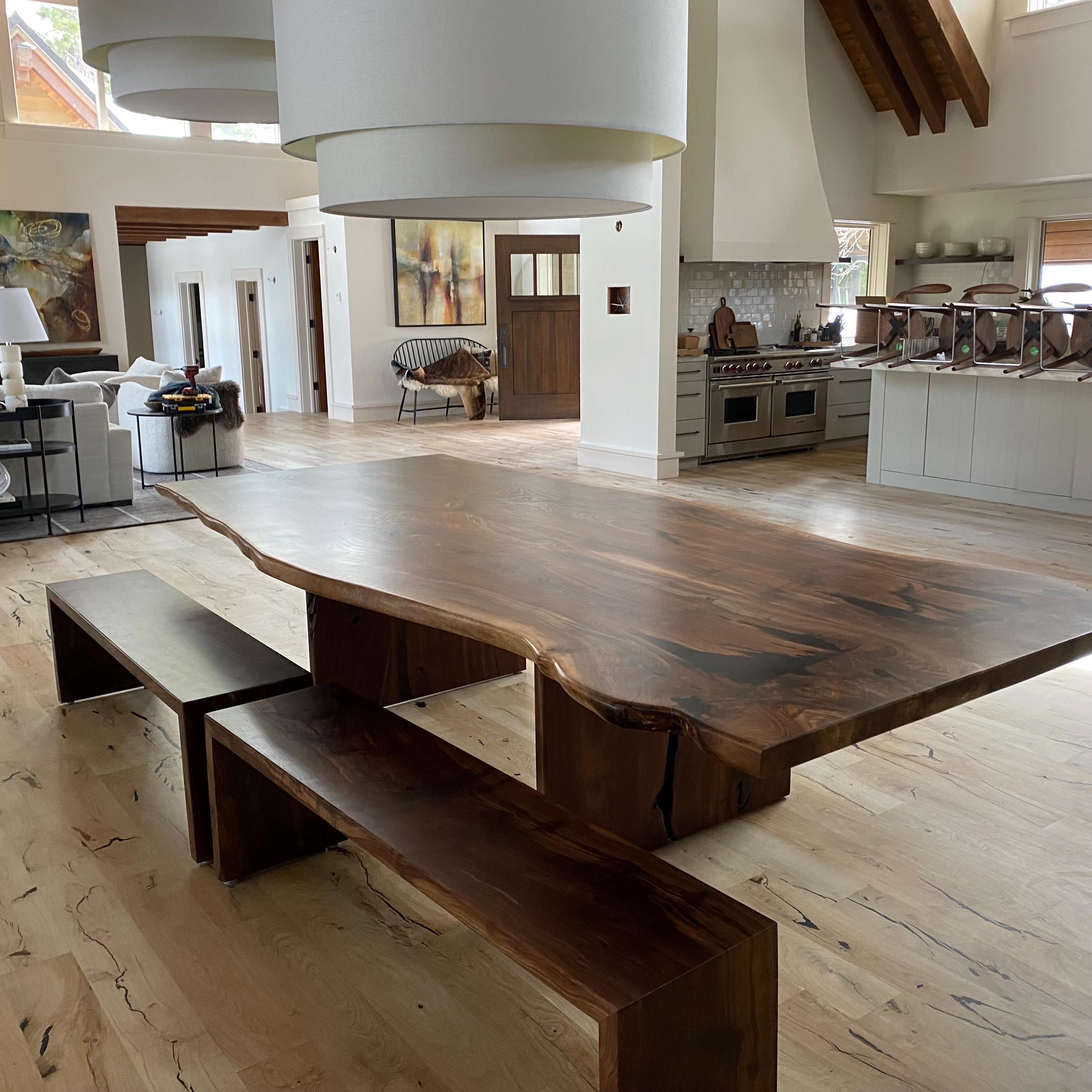 Live Edge Dining Table - Living Edge Wood - Natural Wood Slabs - Etsy