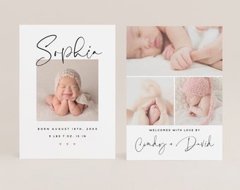 diy birth announcement
