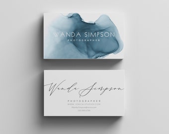 Abstract Minimalist Business Cards, INSTANT DOWNLOAD, Business Card Template, Editable Printable Business Card Design - Try before you buy!