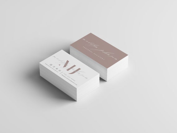 Business Card Template, INSTANT DOWNLOAD, Minimalist Business Cards, Modern  Chic Editable Business Card Design, Printable Business Cards 