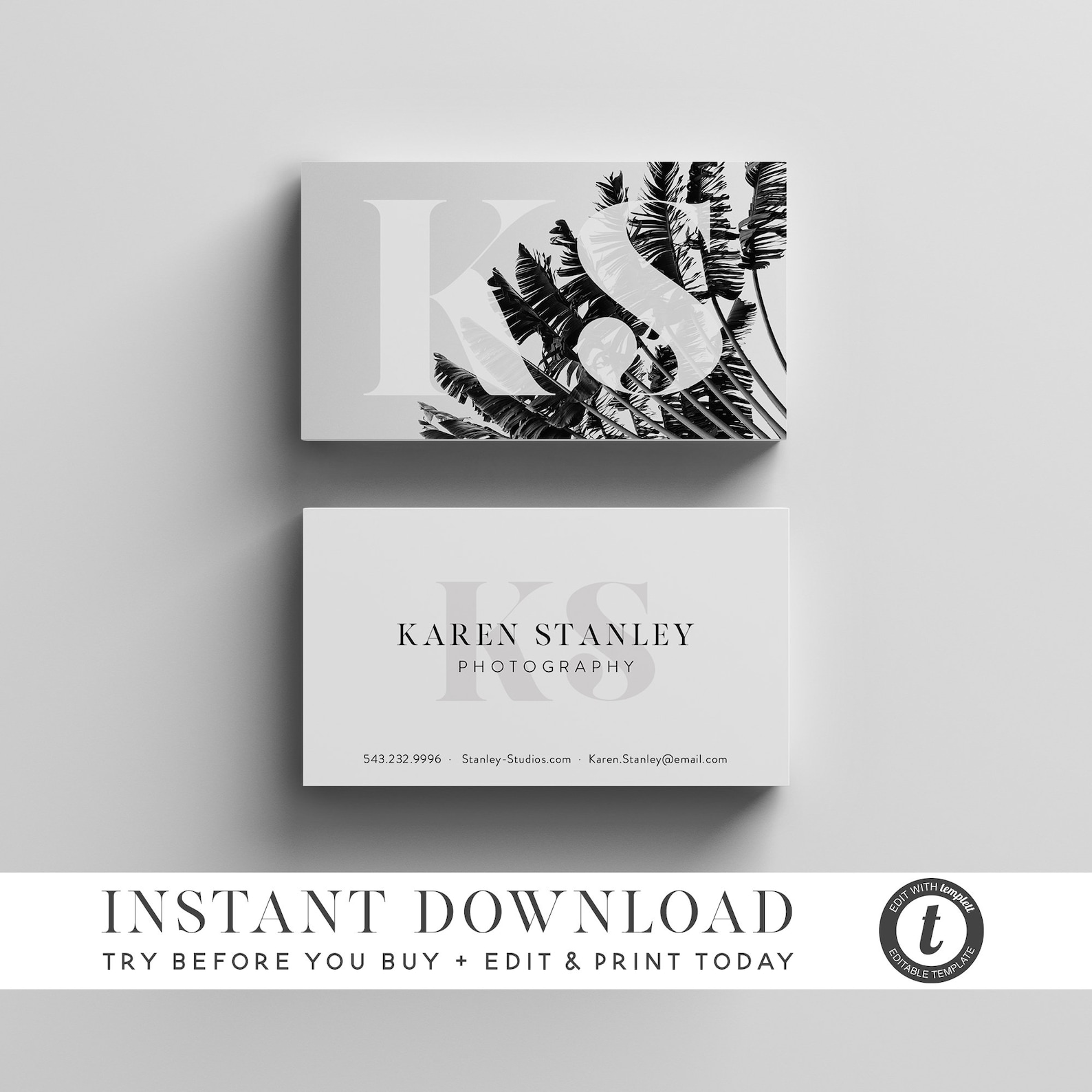 Business Cards Template INSTANT DOWNLOAD Business Cards Etsy