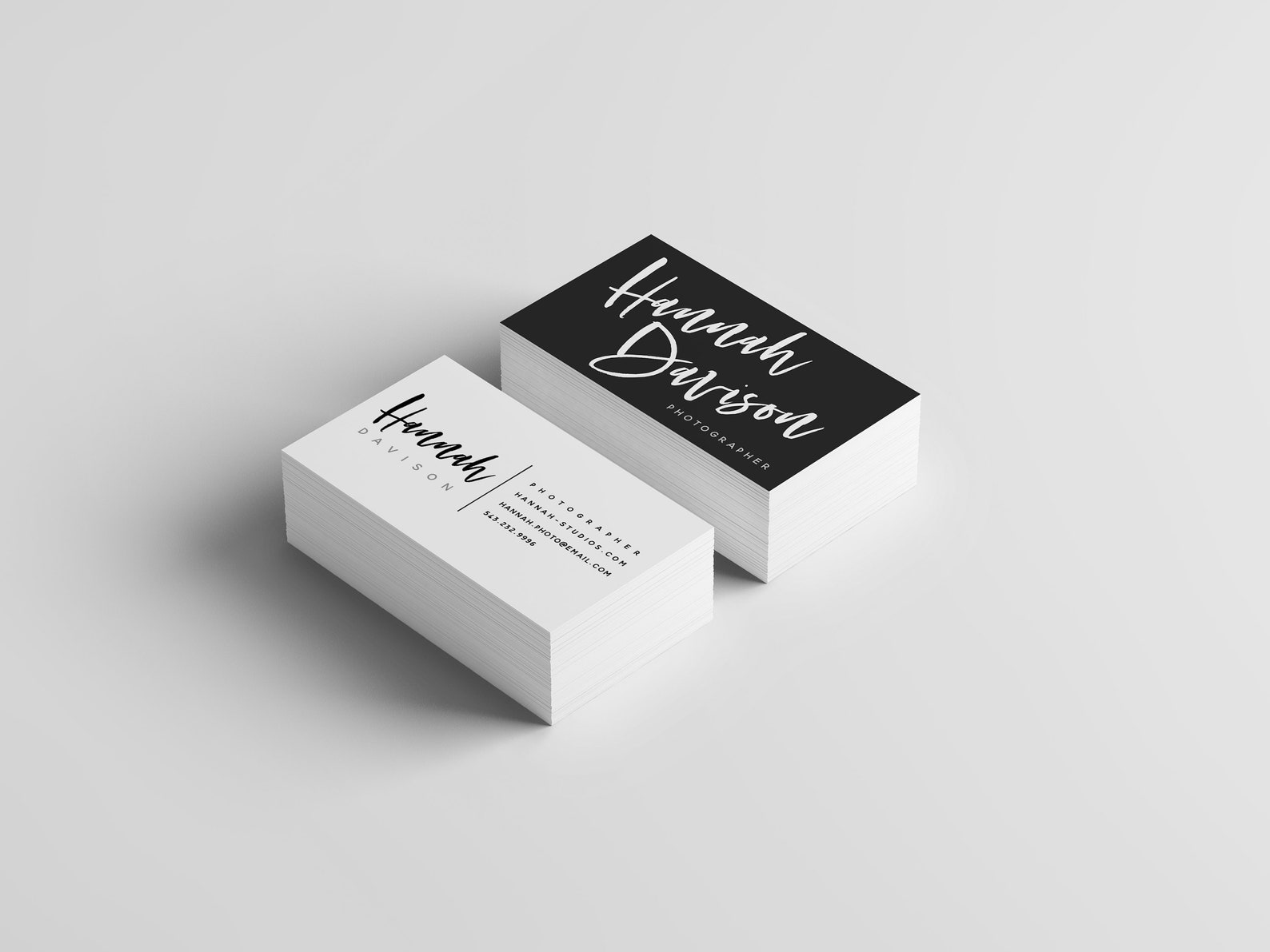 Business Card Template INSTANT DOWNLOAD Minimalist Business Etsy