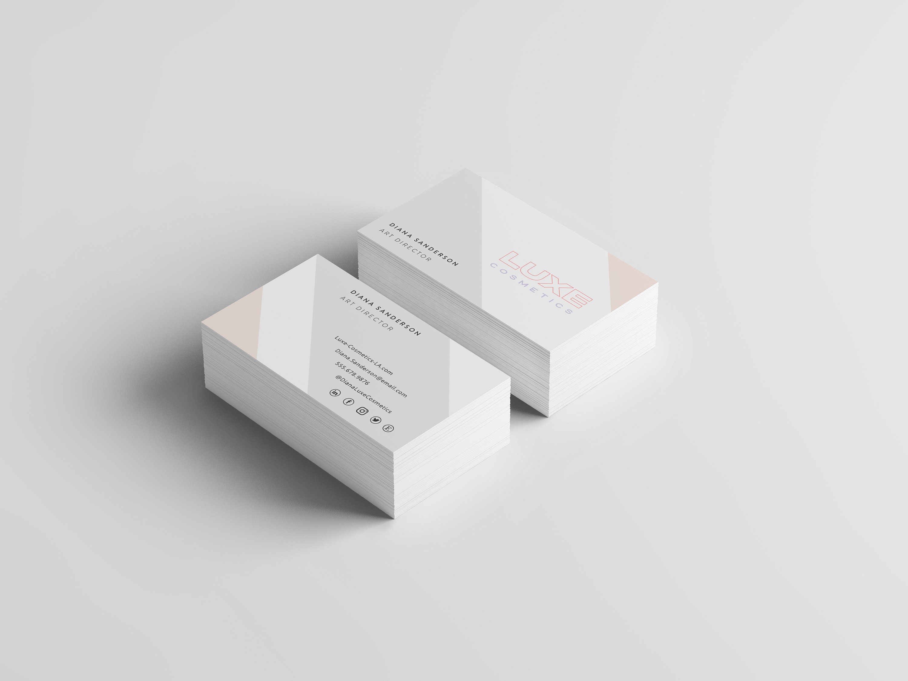 Business Card Template INSTANT DOWNLOAD Minimalist Business Etsy