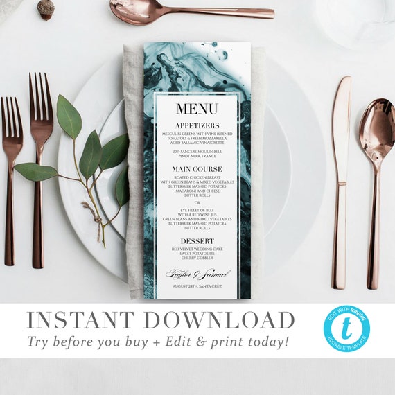 INSTANT DOWNLOAD Ethereal Wave Wedding Seating ChartTemplate Beach Wedding Seating Chart Sign DIY Fully Editable Printable Templett V02