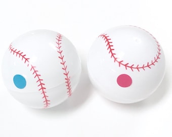 Pelota de béisbol para revelar el género: rellena de polvo, hecha a mano