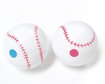 Handmade Baseball Gender Reveal Ball: Pink or Blue Powder