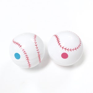 Baseball Gender Reveal balls with NEW bright colors image 1