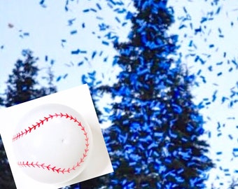 Confetti Gender Reveal Baseball ball