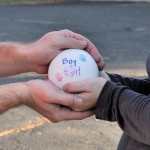 Gender Reveal Ideas, Gender Reveal Ball, Gender Reveal balloon, Gender Reveal Box, Baseball Gender Reveal, Golf Gender Reveal