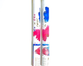 Pink & Blue! 2 Gender Reveal Powder Smoke Cannons!