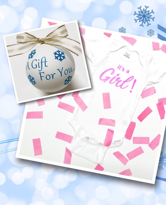 It/'s A Boy! Christmas Gender Reveal Ideas Christmas Gender Reveal Ornament