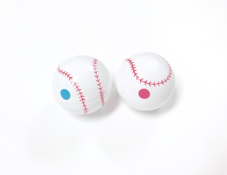 Baseball Gender Reveal balls with NEW bright colors image 1