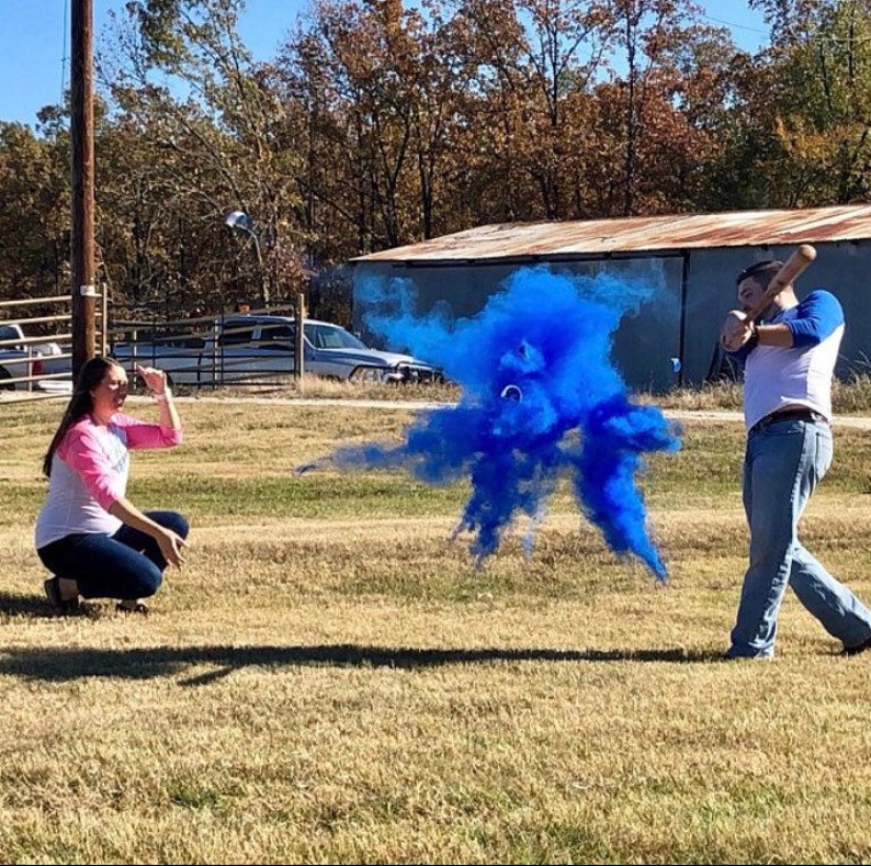 Baseball Gender Reveal balls with NEW bright colors image 4