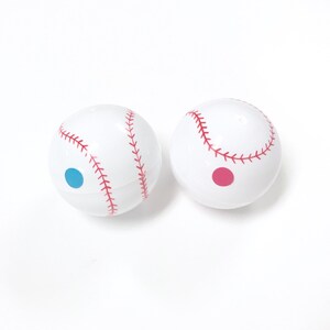3 Gender Reveal Baseballs INCLUDING a practice ball image 3